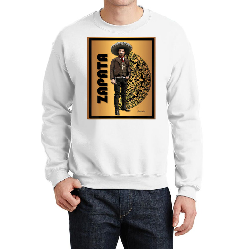 Emiliano Zapata Gold Aztec Calendar T Shirt Crewneck Sweatshirt | Artistshot