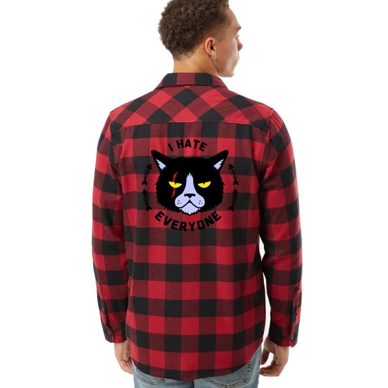 I Hate Everyone Flannel Shirt | Artistshot