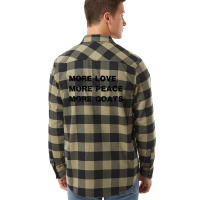 More Love More Peace More Goats Flannel Shirt | Artistshot