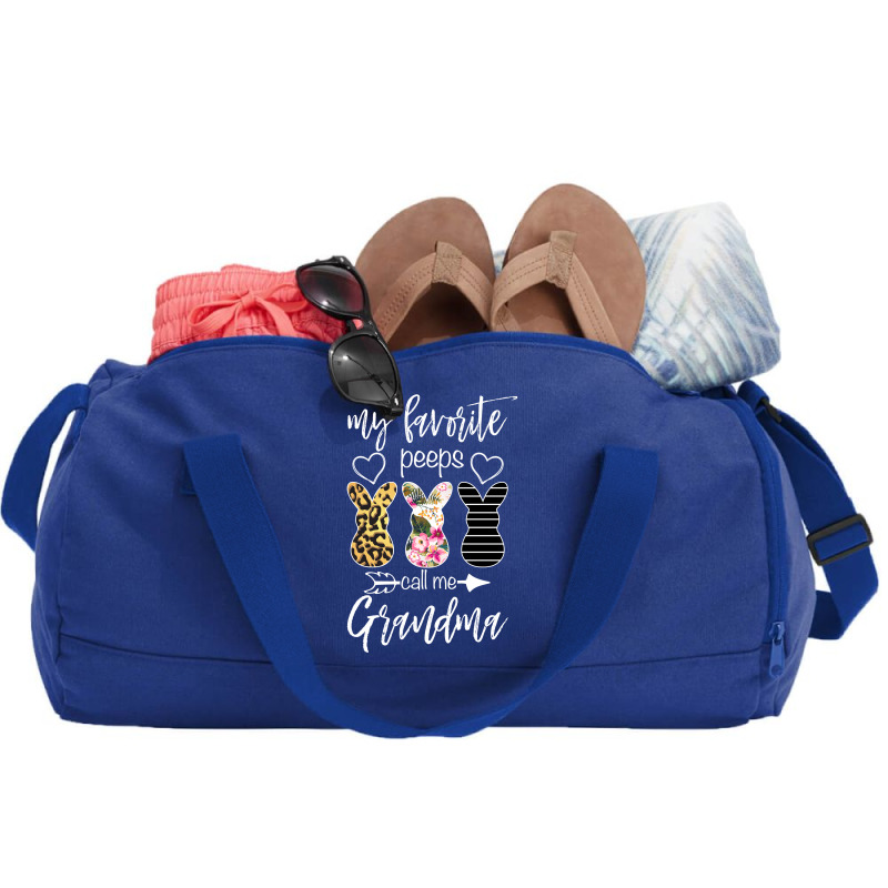 My Favorite Peeps Call Me Grandma For Dark Duffel Bag | Artistshot