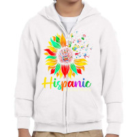 Women Men National Hispanic Heritage Month Sunflow Youth Zipper Hoodie | Artistshot