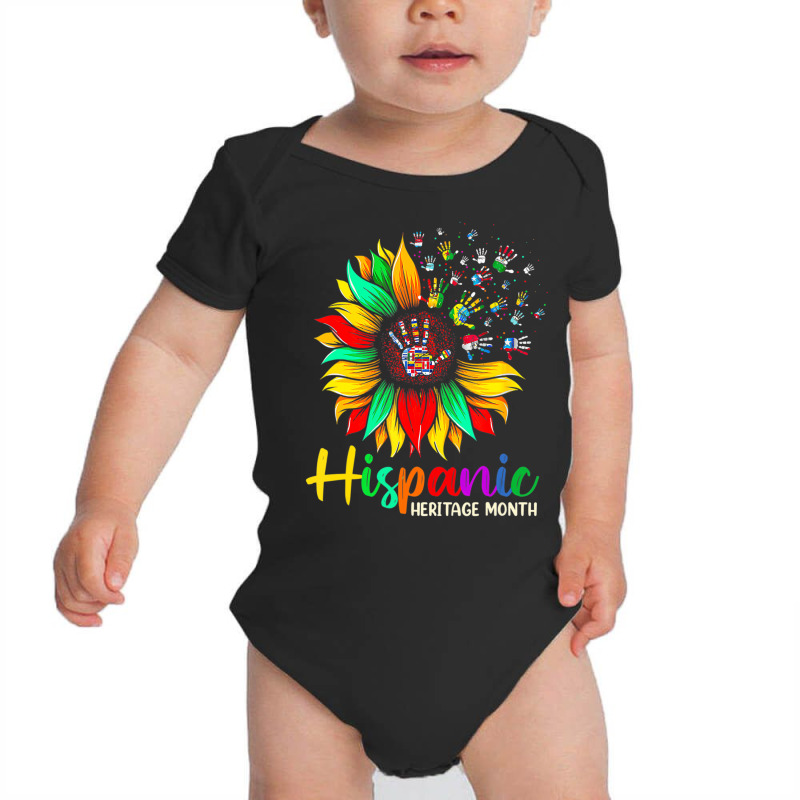 Women Men National Hispanic Heritage Month Sunflow Baby Bodysuit by galloywa | Artistshot