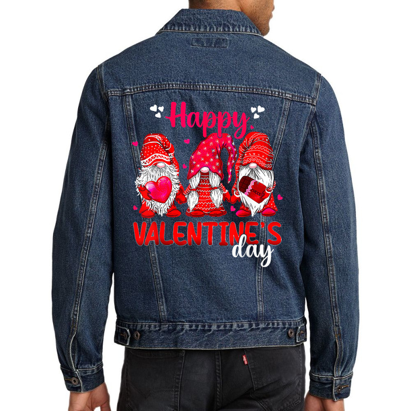 Cute Love Gnome Squad Happy Valentine Gnome T Shir Men Denim Jacket | Artistshot