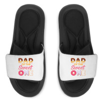 Dad Of Sweet One First Birthday Donut Theme T Shir Slide Sandal | Artistshot