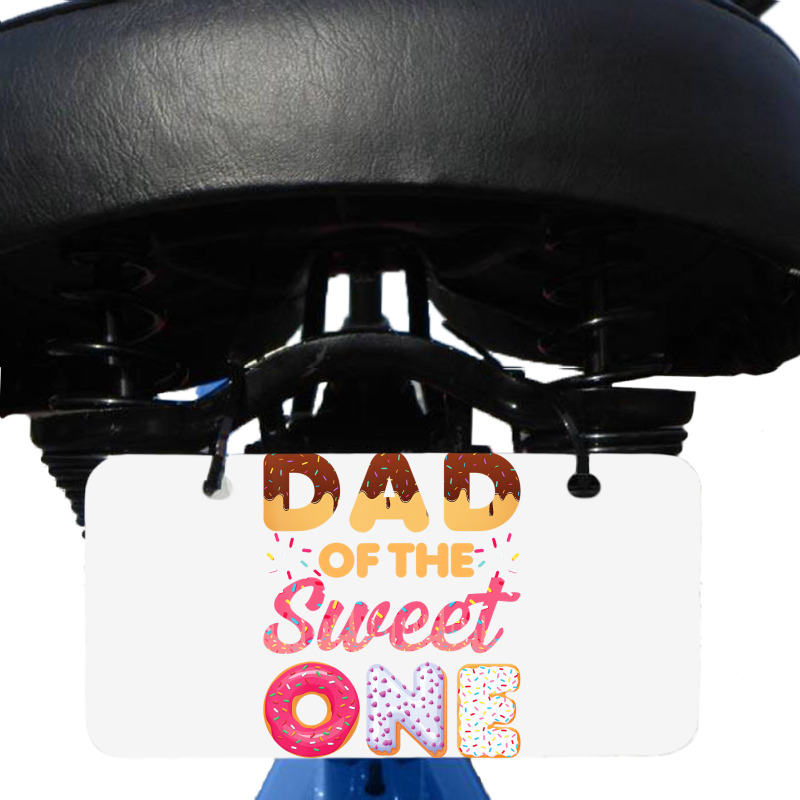 Dad Of Sweet One First Birthday Donut Theme T Shir Bicycle License Plate | Artistshot