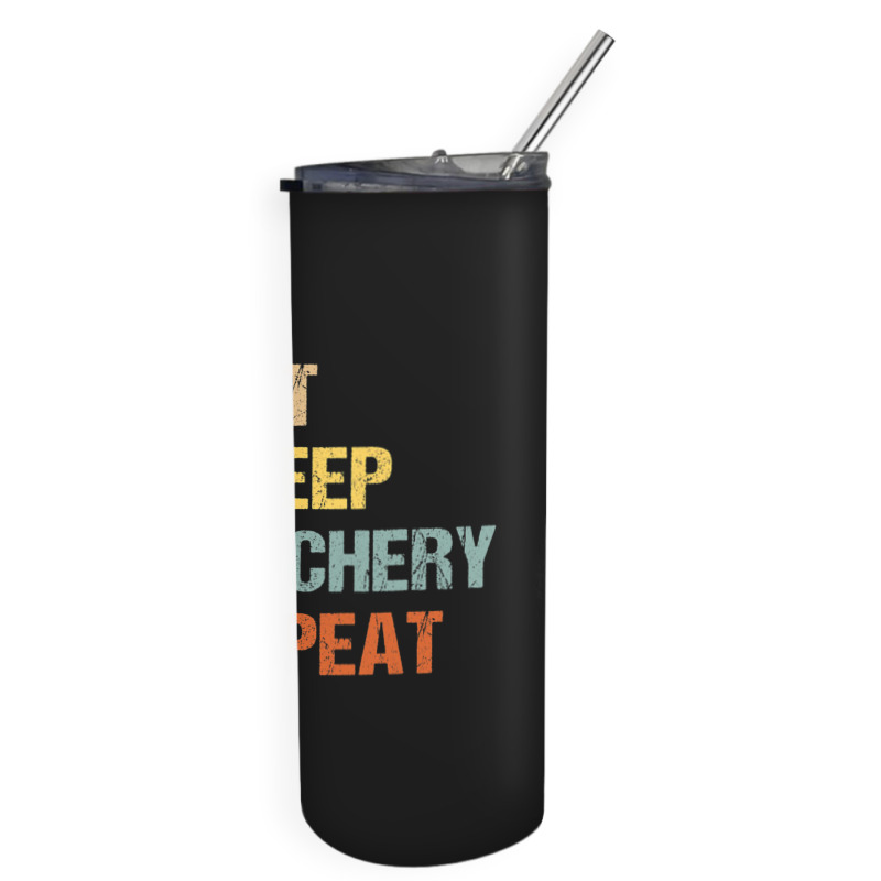 Archery Eat Sleep Repeat Bow Archer Target Player  Skinny Tumbler | Artistshot