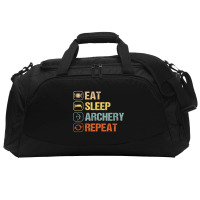 Archery Eat Sleep Repeat Bow Archer Target Player  Active Duffel | Artistshot