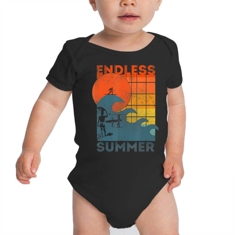 Endless Summer Waves T Shirt Baby Bodysuit by lavinia | Artistshot