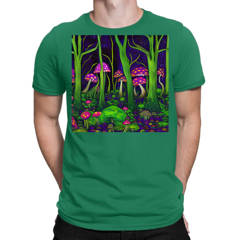 Magic Mushrooms In The Forest 20 T-Shirt by fettekolatz | Artistshot