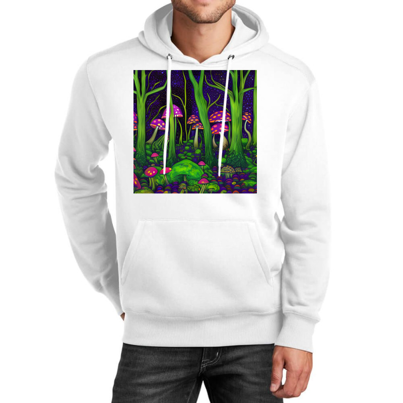 Magic Mushrooms In The Forest 20 Unisex Hoodie by fettekolatz | Artistshot