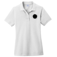 Monochrome Illustrations Of Holes And Cracks Ladies Polo Shirt | Artistshot