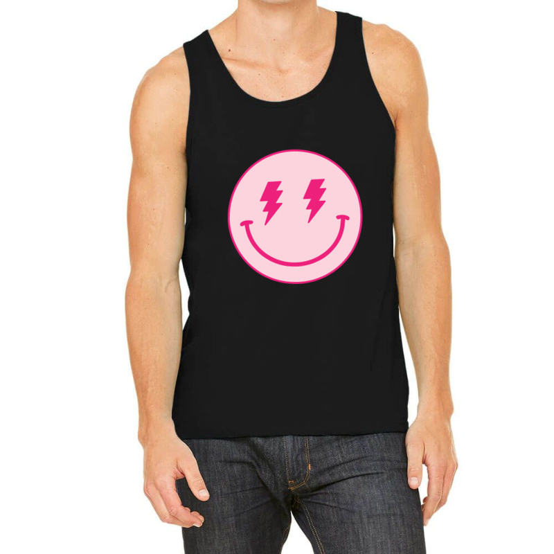 Lightning Bolt Happy Face Motivation Tank Top by Yuh2105 | Artistshot