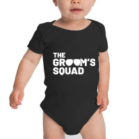 Groomsmen Groom Squat Men Bachelor Supplies Party Baby Bodysuit | Artistshot