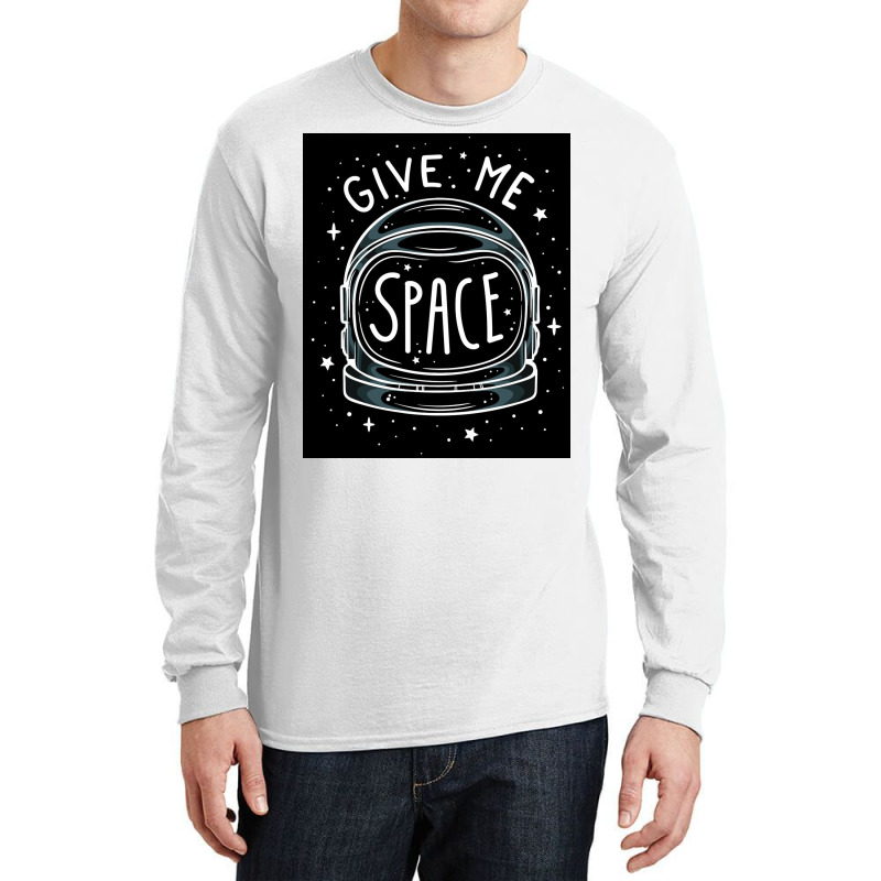 Give Me Space Black Long Sleeve Shirts by MarkWilliams | Artistshot