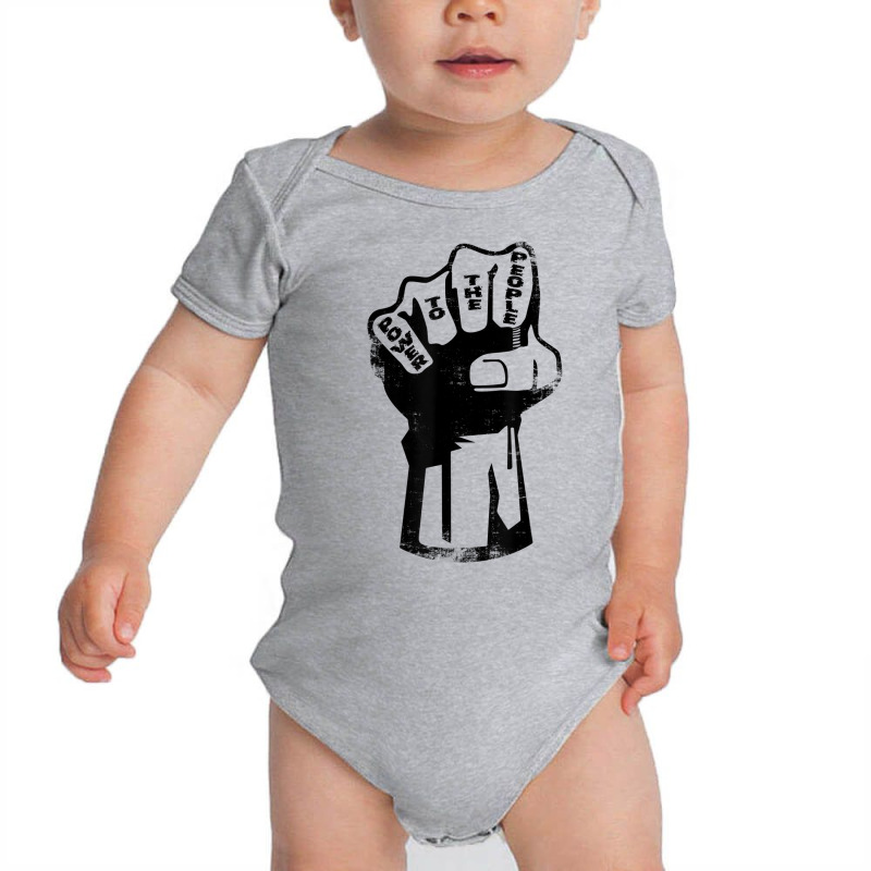 Power To The People Fist   Protest T Shirt Baby Bodysuit by africaka | Artistshot