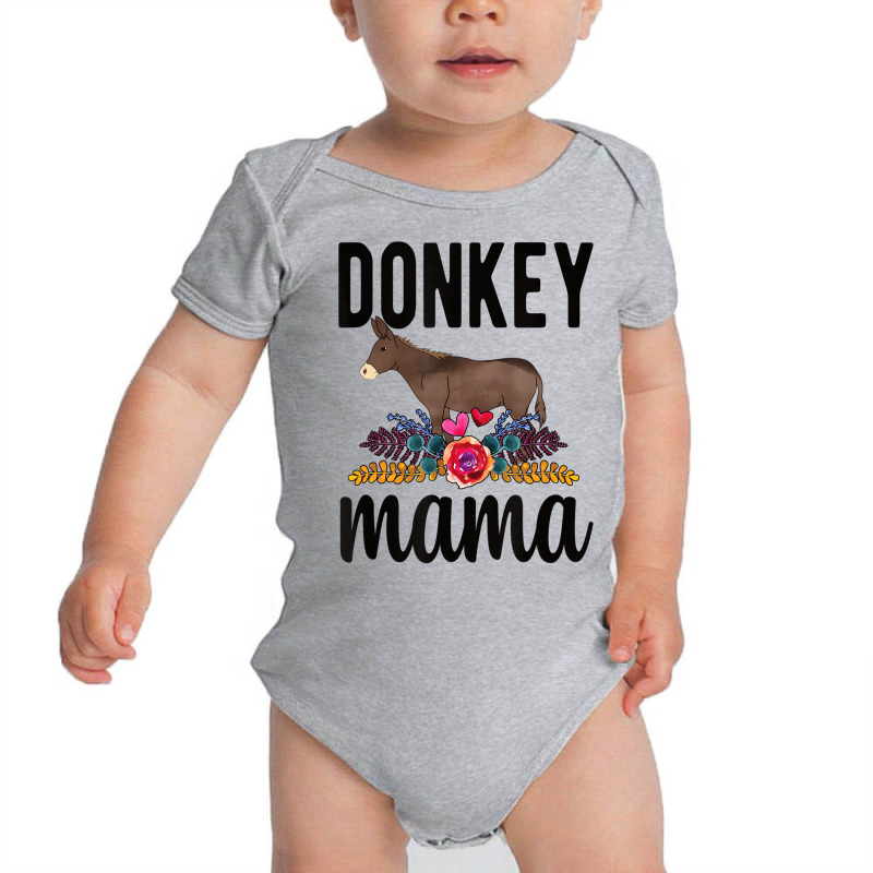 Proud Donkey Mama Donkey Farmer Donkey Owner T Shi Baby Bodysuit by ewubea | Artistshot