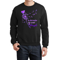 Alzheimers In November We Wear Purple Cute Dandeli Crewneck Sweatshirt | Artistshot