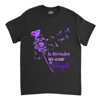 Alzheimers In November We Wear Purple Cute Dandeli Classic T-shirt | Artistshot