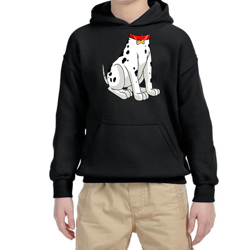 Dalmatian Costume Halloween Dog Print Men Women Ki Youth Hoodie by tamicam | Artistshot