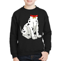 Dalmatian Costume Halloween Dog Print Men Women Ki Youth Sweatshirt | Artistshot