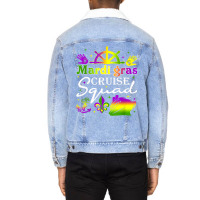 Mardi Gras Cruise Squad Matching Family Cruising C Unisex Sherpa-lined Denim Jacket | Artistshot