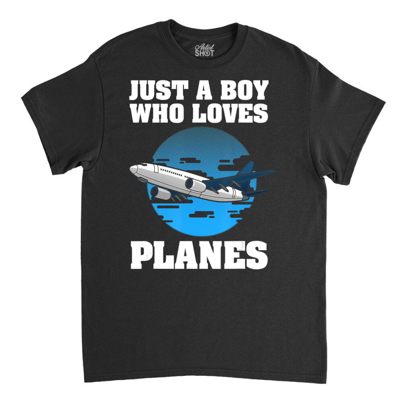 Funny Airplane Designs For Boys Men Plane Pilot Av Classic T-shirt | Artistshot