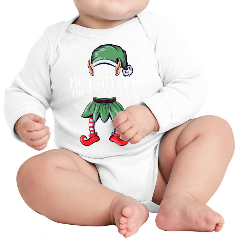 Im Not An Elf Just Short Christmas Matching Family Long Sleeve Baby Bodysuit | Artistshot