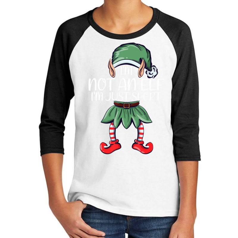 Im Not An Elf Just Short Christmas Matching Family Youth 3/4 Sleeve | Artistshot