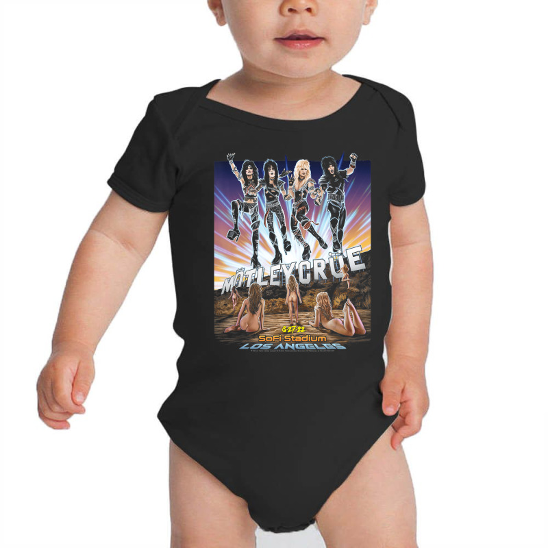 MÃ¶tley CrÃ¼e   The Stadium Tour Los Angeles T Baby Bodysuit by fiddolamuf | Artistshot