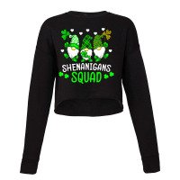 Funny Time For Shenanigans Squad St Patrick's Day Cropped Sweater | Artistshot