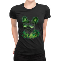 St Patricks Day Boston Terrier Shamrock Pet Dog Lo Ladies Fitted T-shirt | Artistshot