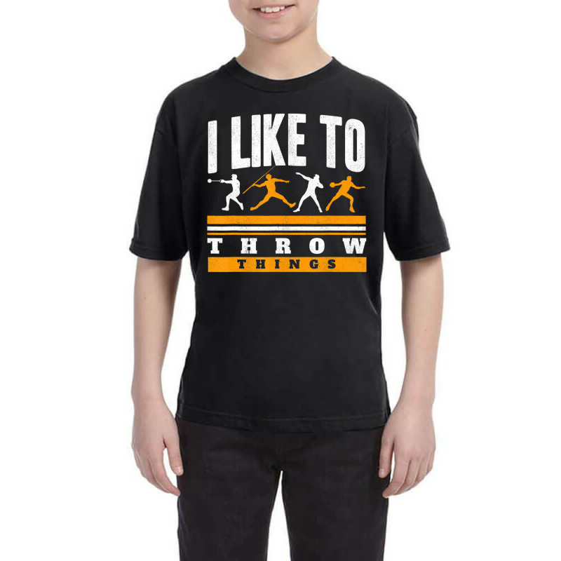 I Like To Throw Things Track And Field Thrower Sho Youth Tee by arainro | Artistshot