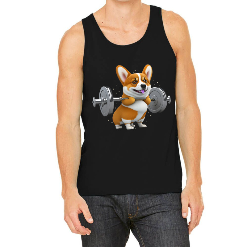 Funny Corgi Lifting Funny Corgi Costume Corgi Love Tank Top by JESSICAMARTINA | Artistshot