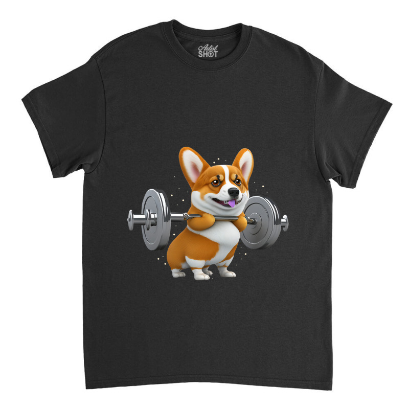 Funny Corgi Lifting Funny Corgi Costume Corgi Love Classic T-shirt by JESSICAMARTINA | Artistshot