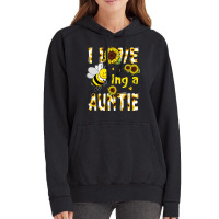 I Love Being A Auntie Sunflower Bee, Mother's Day Vintage Hoodie | Artistshot