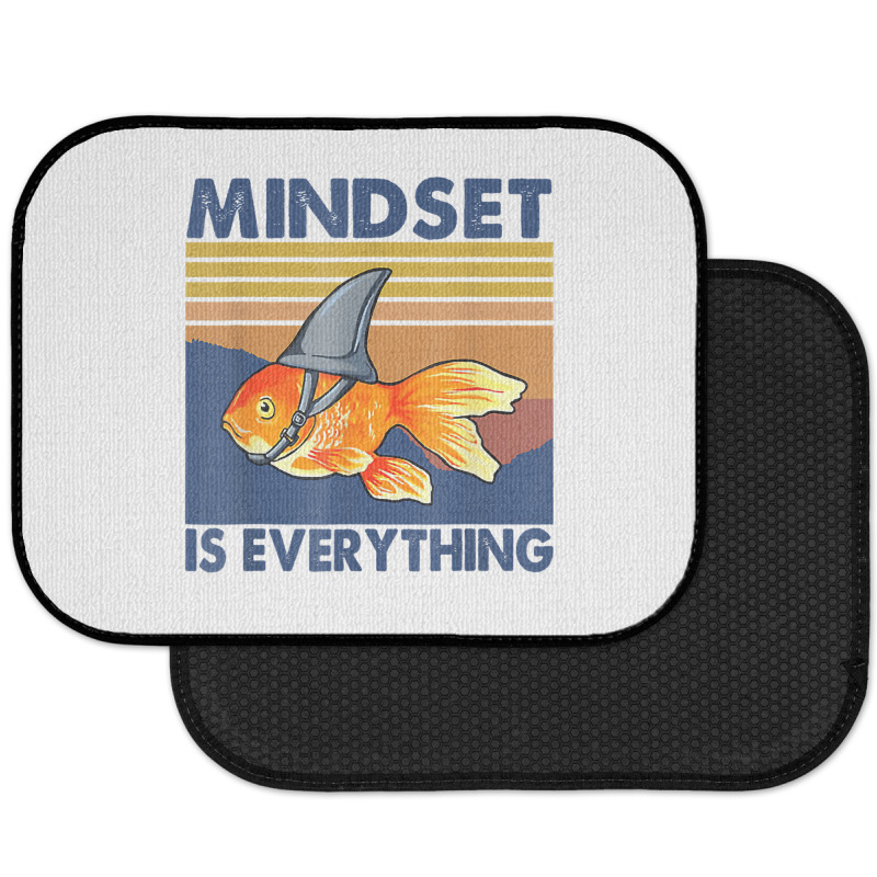 Everything Is Mindset Shark Fin Goldfish Vintage T Rear Car Mat | Artistshot