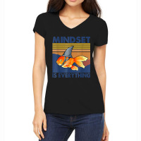 Everything Is Mindset Shark Fin Goldfish Vintage T Women's V-neck T-shirt | Artistshot