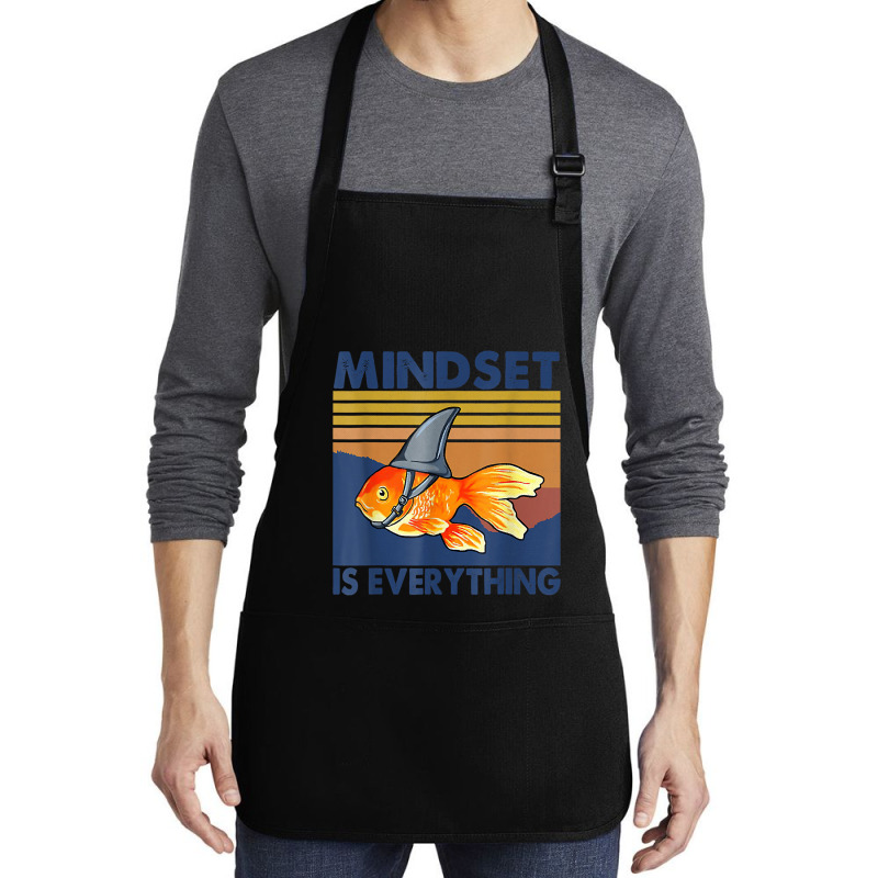 Everything Is Mindset Shark Fin Goldfish Vintage T Medium-length Apron | Artistshot