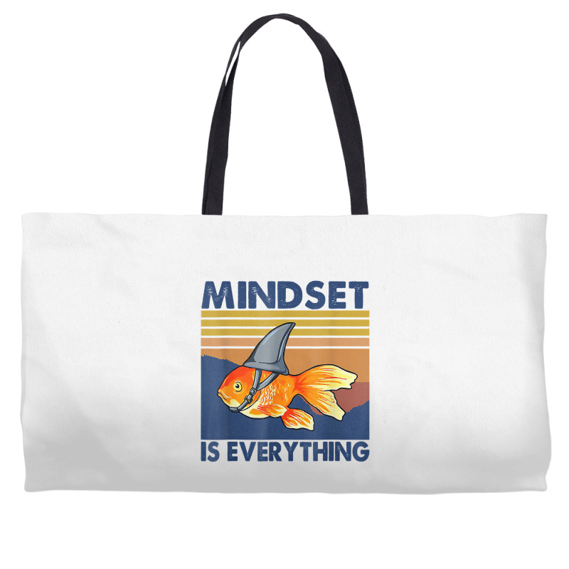 Everything Is Mindset Shark Fin Goldfish Vintage T Weekender Totes | Artistshot