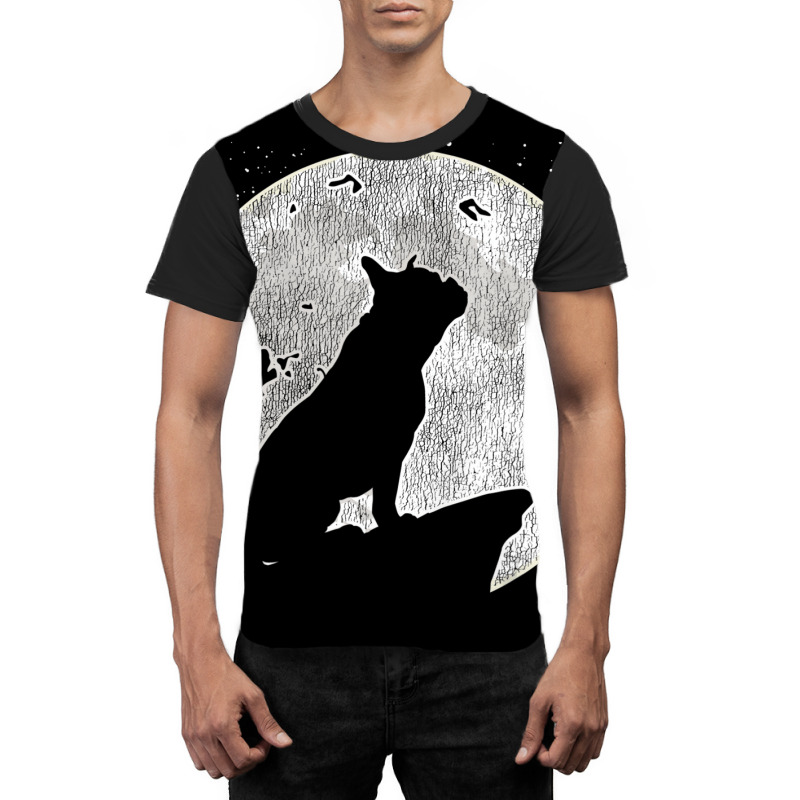 Mountain Moon Frenchie Dog Pet Owner Gift French B Graphic T-shirt | Artistshot