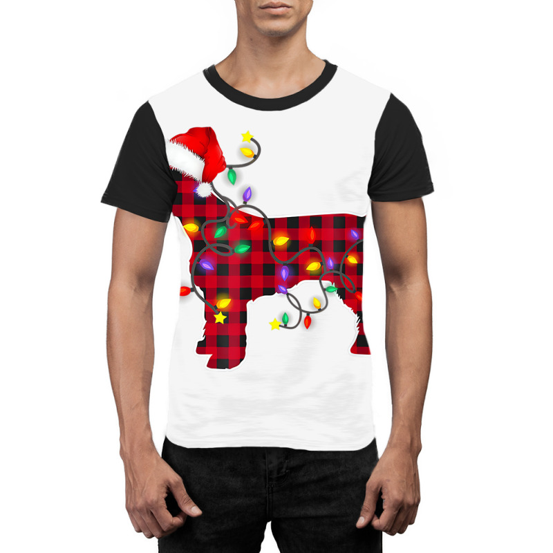 Miniature Schnauzer Dog Lights Christmas Matching Graphic T-shirt by bettincam | Artistshot