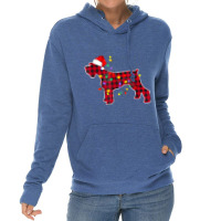 Miniature Schnauzer Dog Lights Christmas Matching Lightweight Hoodie | Artistshot