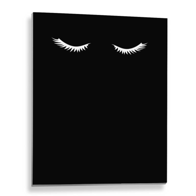 Eyelash Extension Lashes Cosmetologist T Shirt Metal Print Vertical by imelde | Artistshot