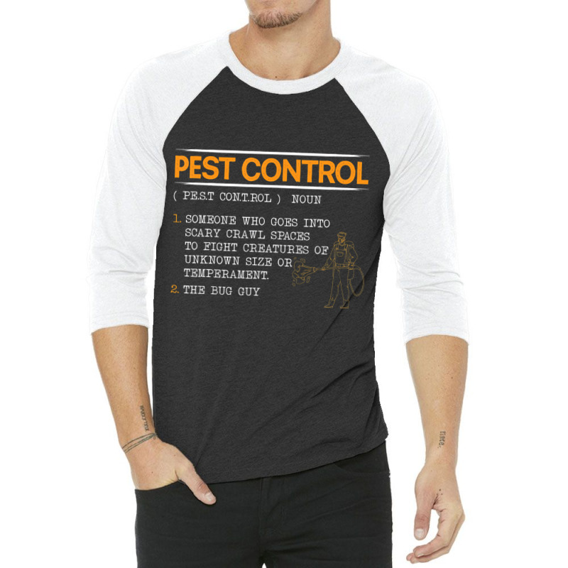 Exterminator Animal Control Pest Control T Shirt 3/4 Sleeve Shirt by lavinia | Artistshot