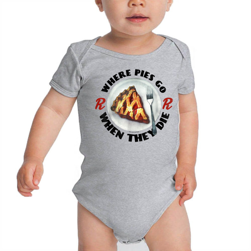 Twin Peaks Where Pies Go Die On A Plate Graphic T Baby Bodysuit | Artistshot