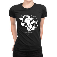 Funny Cow Guess What Day Dark Shirt Ladies Fitted T-shirt | Artistshot