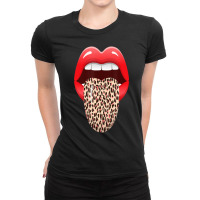 Eyelashes Lips And Tongue Women Kiss Clothes Lip B Ladies Fitted T-shirt | Artistshot