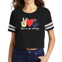 Cool Design Peace Love Cruising New Scorecard Crop Tee | Artistshot