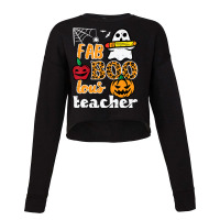 Fab Boo Lous Teacher Funny Halloween Costume Women Cropped Sweater | Artistshot