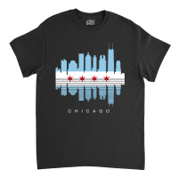 Vintage Chicago Illinois Flag Skyline For Men Or W Classic T-shirt | Artistshot